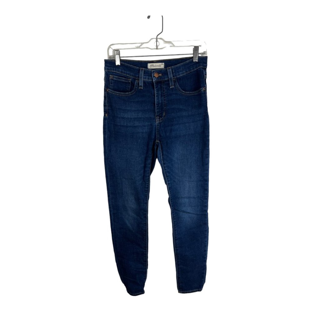 Madewell 9" mid rise skinny jeans sz 28 blue denim women's ankle stretch